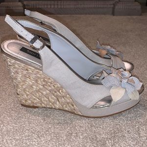 White House Black Market platform espadrille size 8